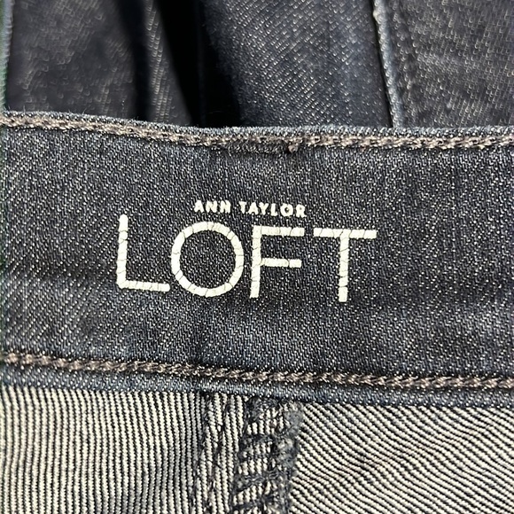 LOFT DARK BLUE MODERN SKINNY JEANS SIZE 29/8T - Picture 6 of 8